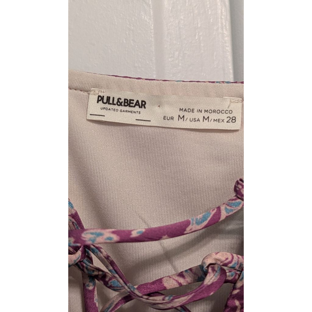 Women's Pull & Bear Dress, Size M, Purple Floral - Picture 3 of 4